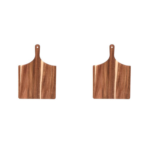 2PK NF Living Acacia Wooden Cutting Board 42x29 Serving Kitchen Gadgets Brown