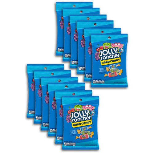 12PK Jolly Rancher Assorted Flavours 108g (3.8oz) Bag