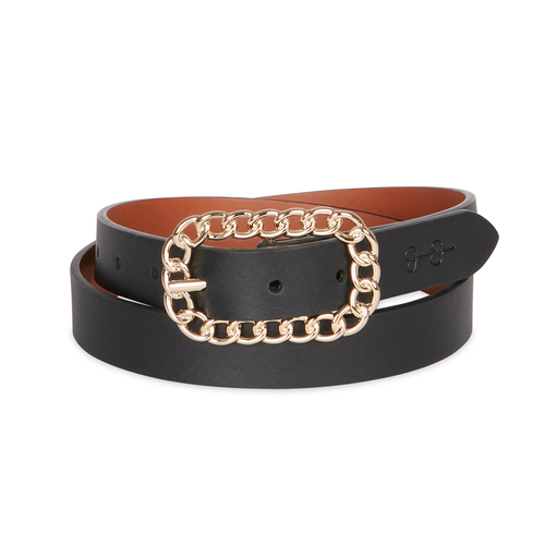 Jessica Simpson Size L/XL Women's Chain Buckle Waist Belt Black
