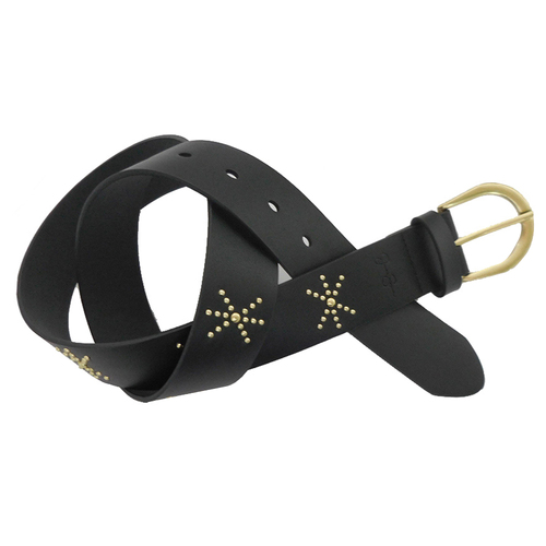 Jessica Simpson Size L/XL Women's Studded Rivet Hip Belt Black