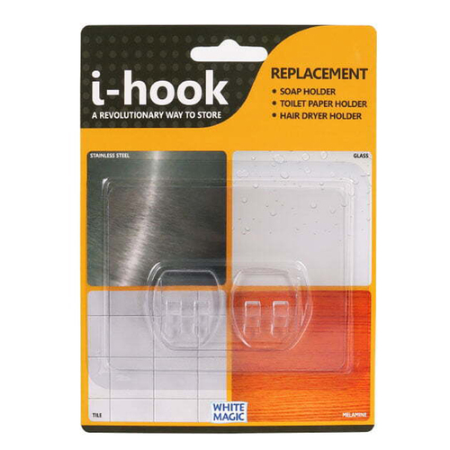 I-Hook R2 Replacement 10cm Wall Storage For Soap Holder - Clear