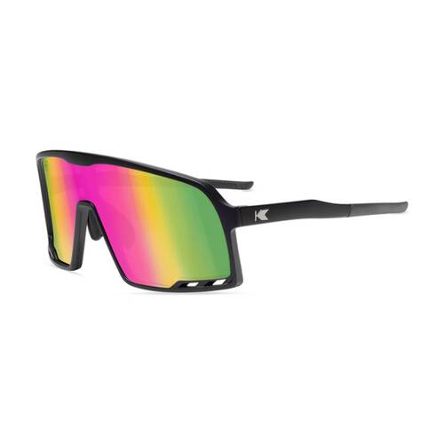 Knockaround Campeones Sunglasses Wraparound Knockterra UV400 Rainbow on Black