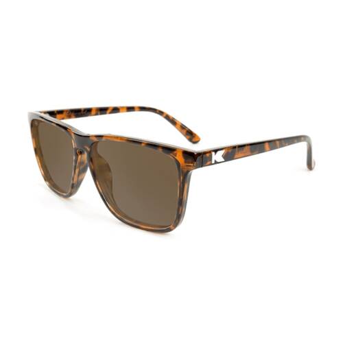 Knockaround Fast Lanes Sunglasses Polarised UV400 Glossy Tortoise Shell/Amber