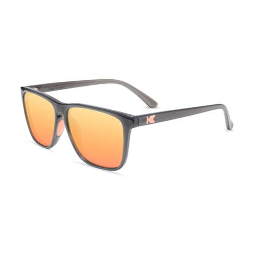 Knockaround Fast Lanes Sport Sunglasses Polarised UV400 Jelly Grey/Peach