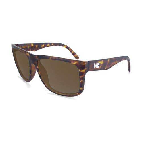 Knockaround Torrey Pines Sunglasses Polarised UV400 Matte Tortoise Shell/Amber
