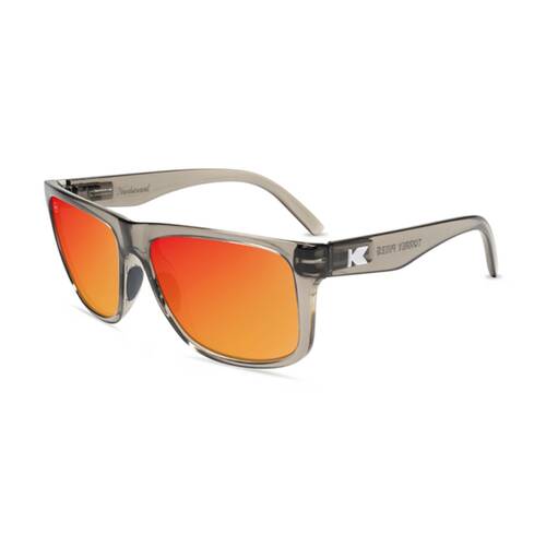 Knockaround Torrey Pines Sport Sunglasses Polarised UV400 Clear Grey/Red Sunset