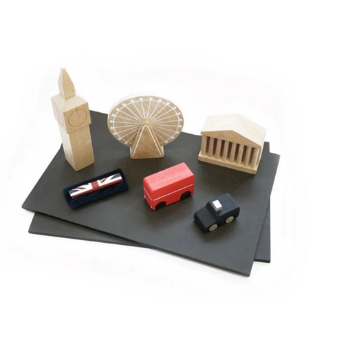 Kiko & gg Machi Magnetic Town London Kids/Children Fun Wooden Toy 3y+