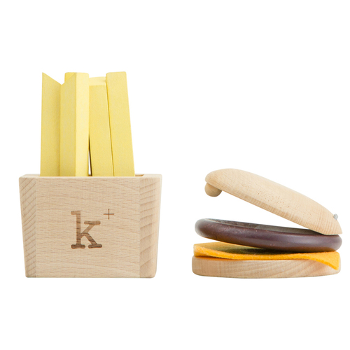 Kiko & gg Wooden Hamburger & Fries Musical Instrument Set 3y+
