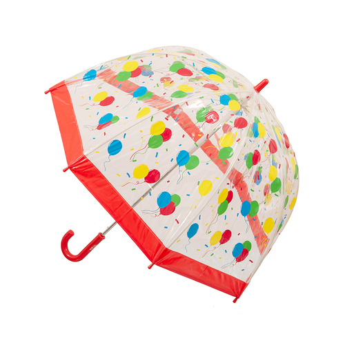 Clifton Kids 67cm Clear Dome/Birdcage Umbrella - Balloons