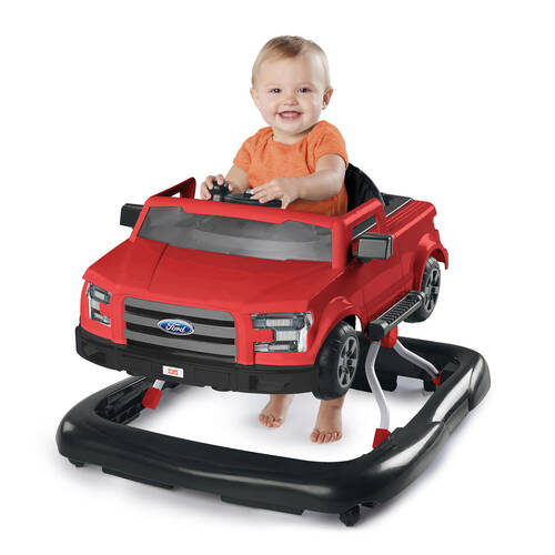 Bright Starts Ford F-150 4 in 1 Ways to Play Baby Activity Walker Rapid Red