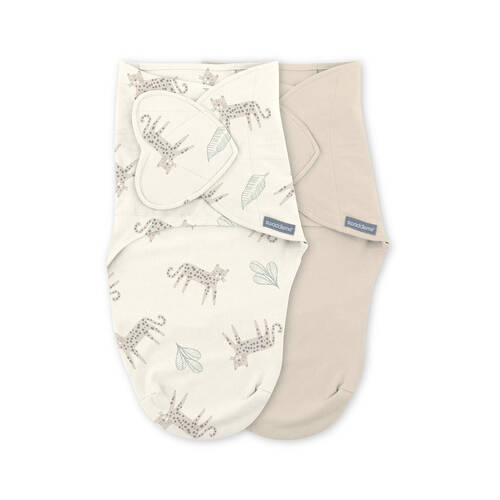 2PK SwaddleMe by Ingenuity Monogram Collection Baby Swaddle Born Free 0-3m TOG 1.0