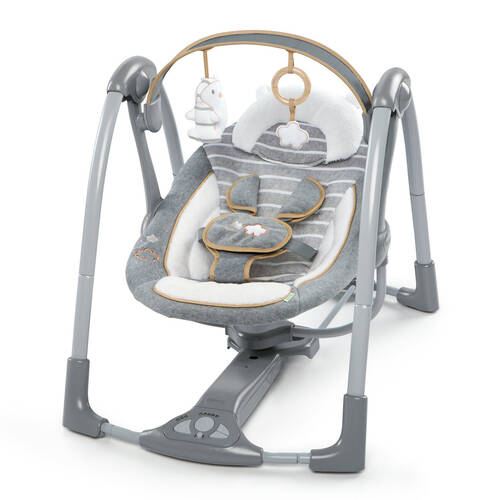 Ingenuity Boutique Collection Deluxe Swing 'n Go Portable Baby 0m+ Bella Teddy