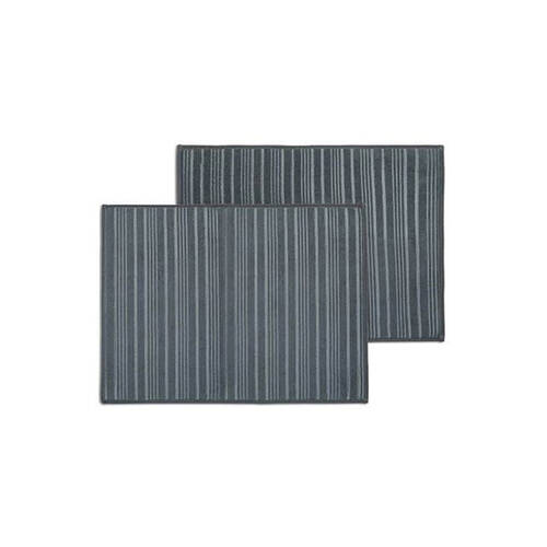 2pc KitchenAid Cotton Dish/Sink Drying Mats Carded Charcoal Grey
