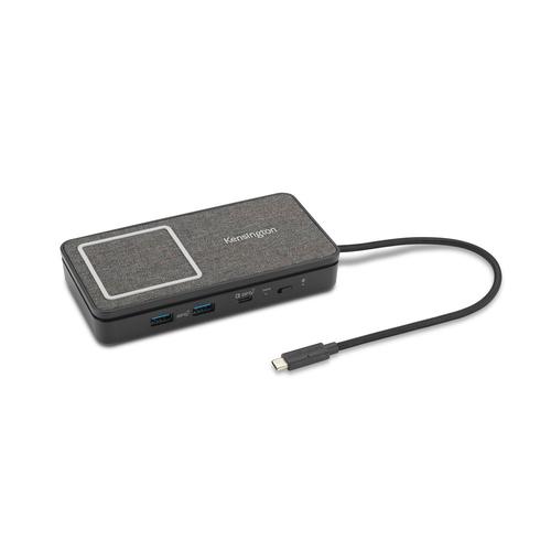 Kensington SD1700P USB-C Mobile Dock w/ Qi Charging - Black