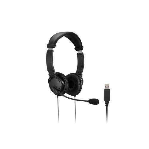 Kensington Hi-Fi USB-A Headphones w/ Microphone/Volume Control - Black