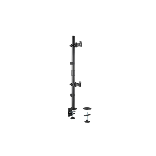 Kensington Universal Vertical Stacking Dual Arm For 32" Monitors - Black