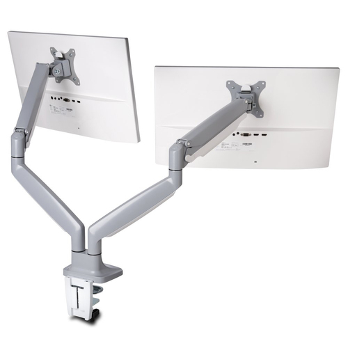 Kensington SmartFit One Touch Adjust Dual Arm For 13"-32" Monitor - Grey