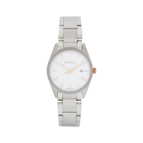 Calvin Klein Women's 30mm Alliance Watch - Silver/Mother Of Pearl
