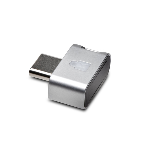 Kensington VeriMark Guard USB-C Fingerprint Key For Laptop - Silver/Black