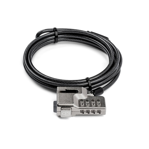 Kensington Serialised Combination Lock Cable For Surface Pro/Go - Black