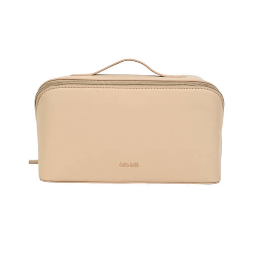 Kate Hill Travelling Make Up Cosmetic Bag Case 24x14.5x14.5cm Neutral