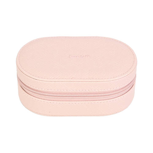 Kate Hill Travelling Jewellery Organiser Storage Bag Case 14.5x8.5x5cm Blush