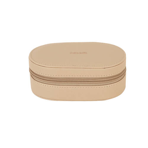 Kate Hill Travelling Jewellery Organiser Storage Bag Case 14.5x8.5x5cm Neutral
