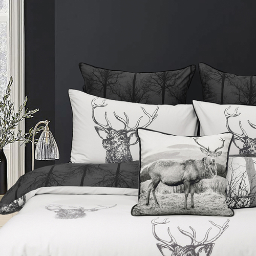 Bianca Taupe Alpine Stag King  Quilt Cover w/2x Pillowcases Set