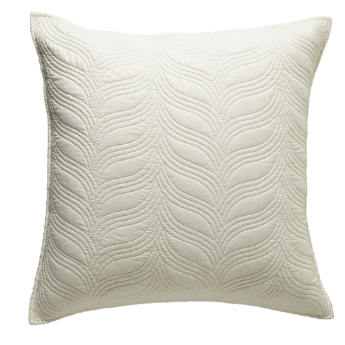 Bianca Kamala 65x65cm Polyester Square European Pillowcase/Cushion Cover Cream