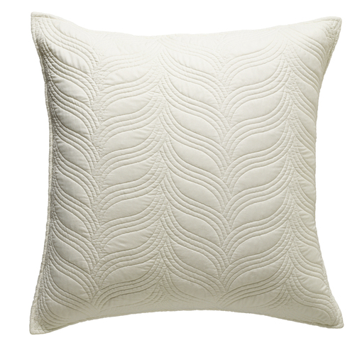 Bianca Kamala 65x65cm Polyester Square European Pillowcase - Cream
