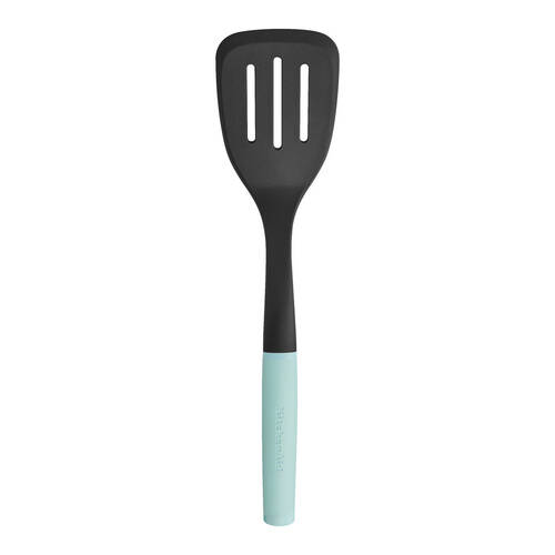 Kitchenaid Soft Grip Plastic Slotted Turner Cooking Utensil - Mineral Water