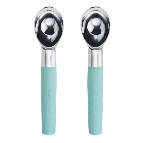 2PK Kitchenaid Soft Grip Metal Ice Cream Scoop - Mineral Water