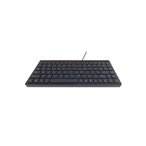 8Ware Compact 88-Keys Mini Ergonomic 290cm Keyboard USB & PS2 - Black