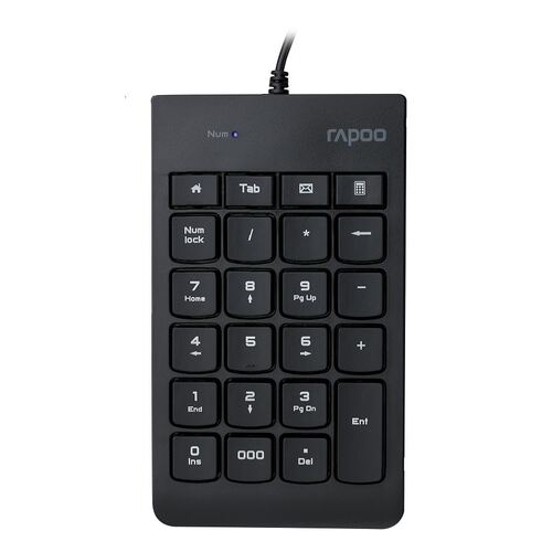 Rapoo K10 Wired NumPad Numeric Keypad Number Pad - Black
