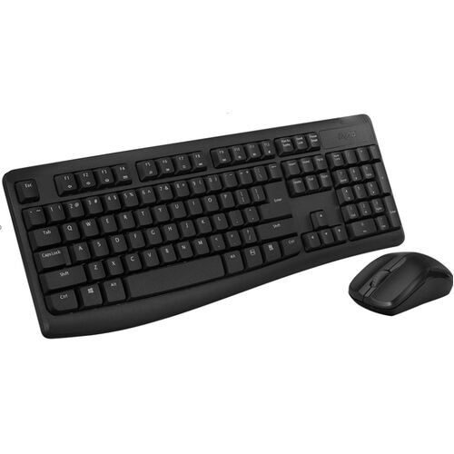 Rapoo X1800Pro Wireless 2.4GHz Optical Mouse/Keyboard Combo - Black