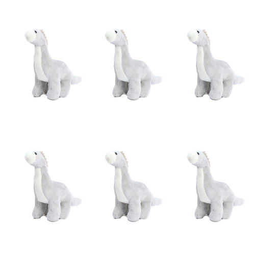 6PK Living Nature Little Buddies Dinosaur Plush Toy 9cm - Assorted 0y+