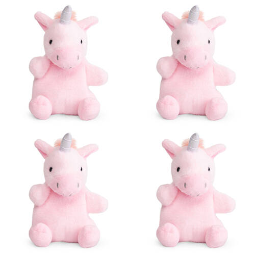 4PK Little Living Nature Snugglies Unicorn Plush Toy 15cm - Assorted 3y+