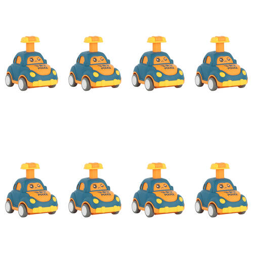 8PK Keycraft Push N Go Plastic Mechanical Toy Car - Assorted Toddler 2y+