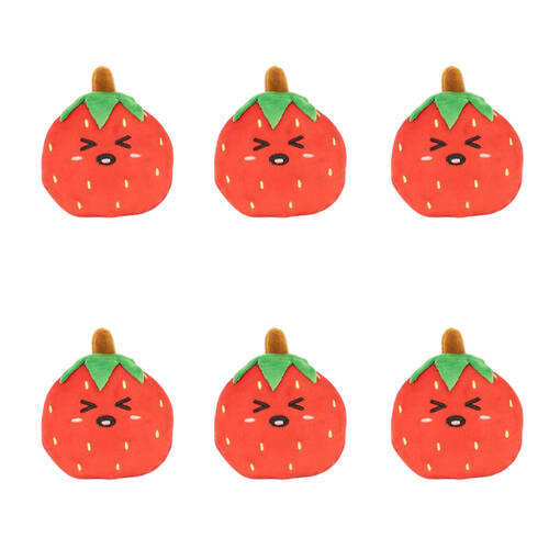 6PK Keycraft Fruit Sand Plushies Stress Relief Toys 9cm - Assorted 3y+