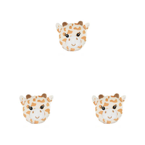 3PK Keycraft Safari Sand Plushies Stress Relief Toys 9cm - Assorted 3y+