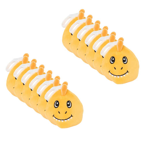 12PK Keycraft Clip & Cuddle Dino Plush Keychain 9cm - Assorted 3y+