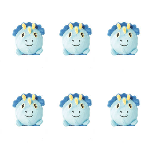 6PK Keycraft Dino Squishy Plushies 5.5x7.8cm - Assorted 3y+