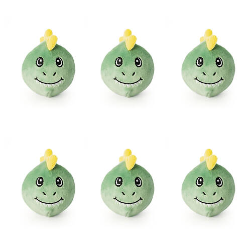 6PK Keycraft Bounce Buddies Dino Bouncy Plushies 7x10cm - Assorted 3y+