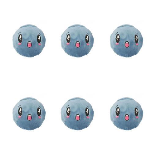 6PK Keycraft Bounce Buddies Fruit Bouncy Plushies 7x10cm - Assorted 3y+
