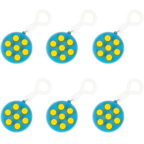 6PK Keycraft Fidget Clicker Sensory Toy 10.5x5cm - Assorted 3y+