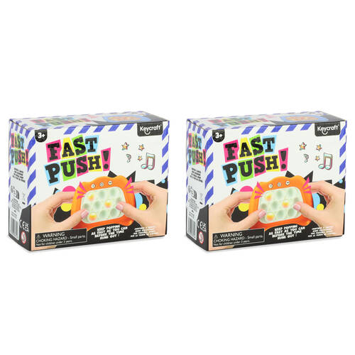 2PK Keycraft Fast Electronic Push Memory Game Sensory Fidget Toy - Assorted 3y+