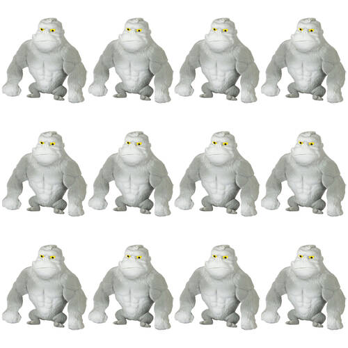 12PK Keycraft Stretch N Smash Mini Gorilla Fidget Toy 6.5x9.7cm - Assorted 3y+