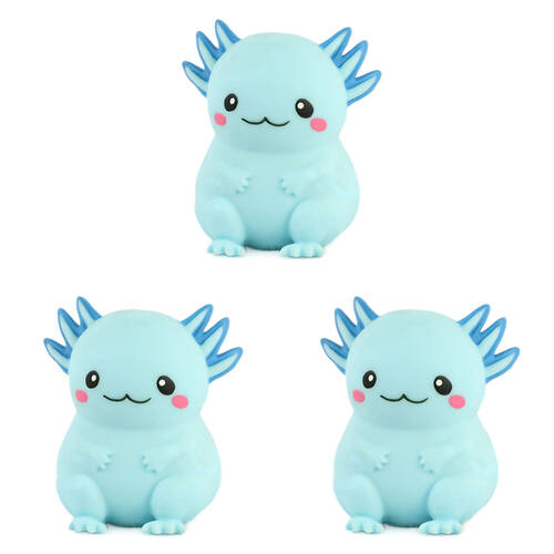 3PK Keycraft Stretch Axolotl Squishy Toy - Assorted 3y+