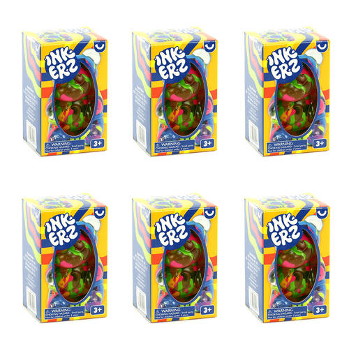 6PK Keycraft Inkerz Bear Kids/Childrens Squishy Toy - Assorted 3y+