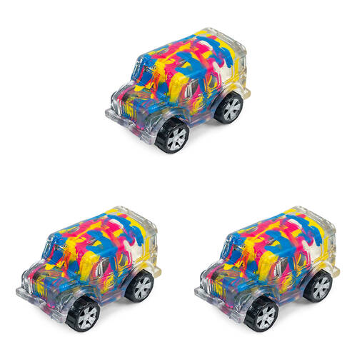 3PK Keycraft Inkerz Bus Kids/Childrens Squishy Toy - Assorted 3y+